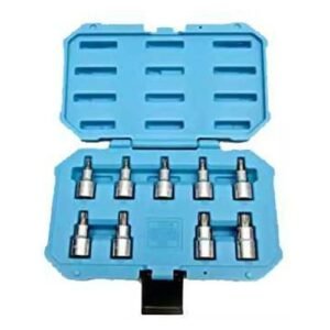 Taparia 1/2'' Square Drive 9 Pieces Torx Bit Socket Set SBST9