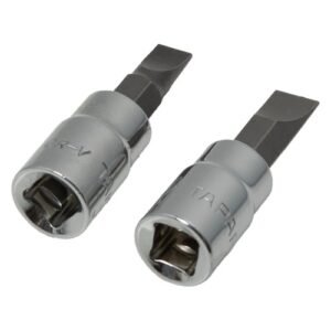 Taparia 1/4'' Square Drive Flat Bit Socket