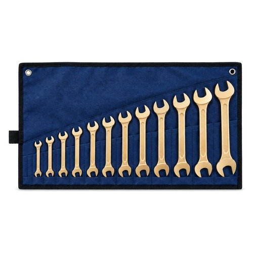 Taparia 12 Pieces Double Open End Spanner Set Beryllium Copper