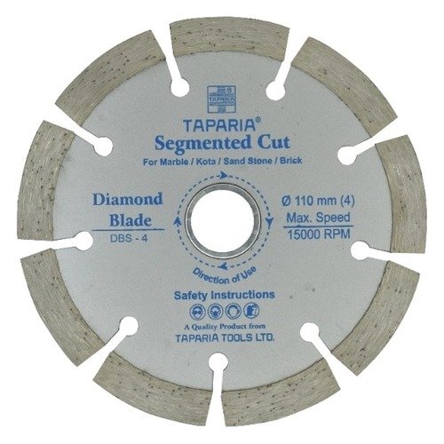 Taparia 4 Inch Segmented Diamond Saw Blade 110mm DBS-4