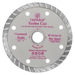 Taparia 4 Inch Thin Turbo Diamond Saw Blade 110mm DBT-4