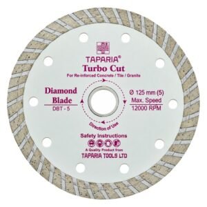 Taparia 5 Inch Thin Turbo Diamond Saw Blade 125mm DBT-5