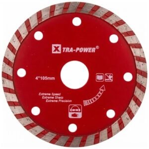 Alternative view of Xtra Power 4 Inch  Flat Cup Diamond Saw Blade Rim & Turbo  105Mm