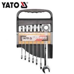 Yato 7 Pieces Combination Ring & Open End Gear Wrench Set YT-0208