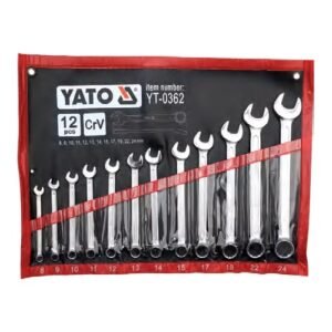 Yato 12 Pieces Combination Ring & Open End Spanner Set YT-0362