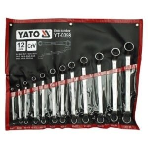 Yato 12 Pieces Bi-Hexagon Deep Offset Ring Spanner Set YT-0398