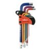 Yato 9 Pieces Long Ball Point Allen Key Set YT-05632
