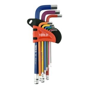 Yato 9 Pieces Long Ball Point Allen Key Set YT-05632