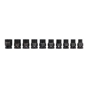 Yato 1/2'' Square Drive 10 Pieces Impact Hex Socket Set YT-1025