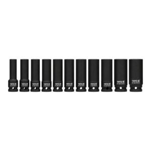 Yato 1/2'' Square Drive 11 Pieces Impact Deep Hex Socket Set YT-1054