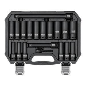 Yato 1/2'' Square Drive 19 Pieces Impact Deep Hex Socket Set YT-10556