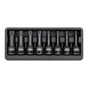 Yato 1/2'' Square Drive 8 Pieces Impact Torx Socket Set YT-1065