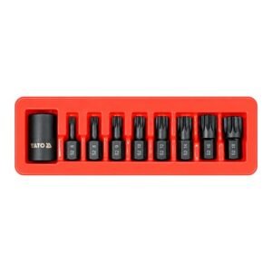 Yato 1/2'' Square Drive 9 Pieces Impact Spline Socket Set YT-10663
