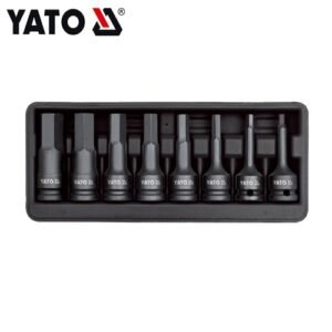Yato 1/2'' Square Drive 8 Pieces Impact Ribe Socket Set YT-1068