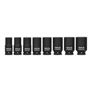Yato 3/4'' Square Drive 8 Pieces Impact Deep Hex Socket Set YT-1155