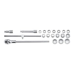 Yato 3/4'' Square Drive 20 Pieces Hex Socket Set YT-1335