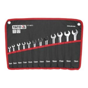Yato 12 Pieces Combination Ring & Open End Flexible Gear Wrench Set YT-16973