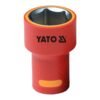 Yato 1/4'' Square Drive Insulated Hex Socket VDE 1000V