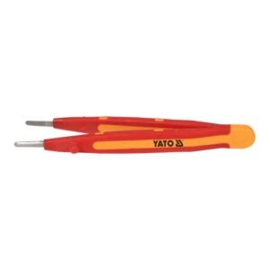 Yato Insulated Tweezers Wide Mouth Transverse Tooth