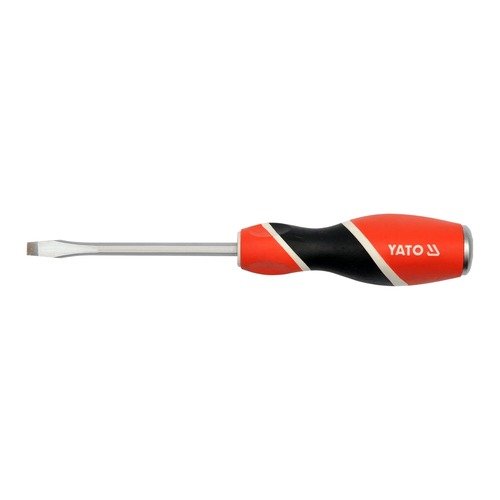 Yato Flat Head Striking Screw Driver (-) Three Colour Handle
