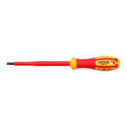 Yato Flat Head Insulated Screw Driver (-) YT-28130 Series