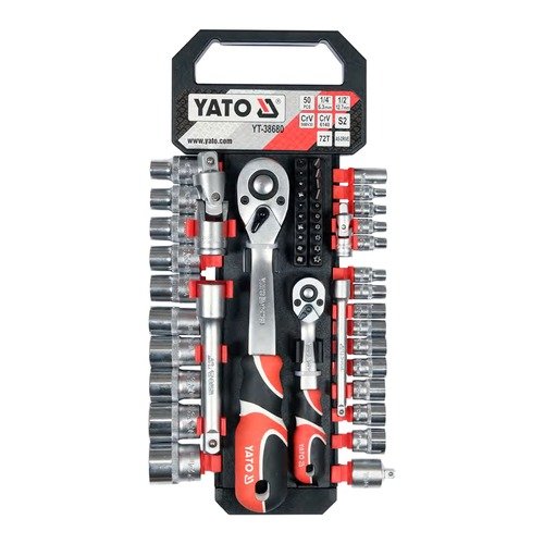 Yato 50 Pieces Socket Set YT-38680