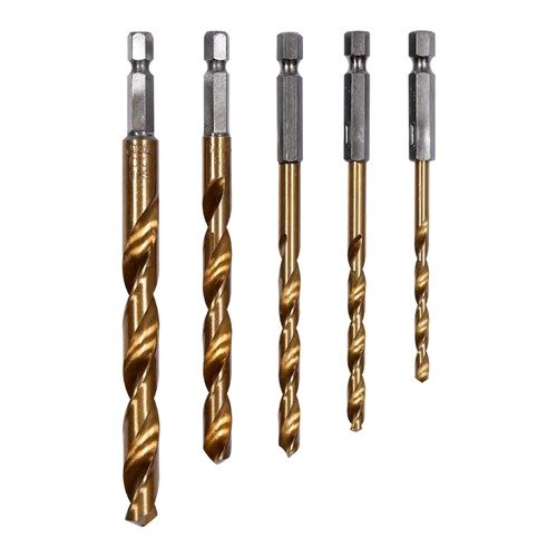 Yato 5 Pieces Hex Shank Hss Drill Bit Set YT-44700