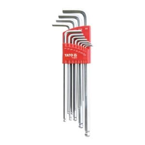 Yato 12 Pieces Extra Long Ball Point Allen Key Set YT-5875