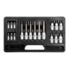Yato 1/2 & 1/4" Square Drive 18 Pieces Bit Socket Set YT-7750