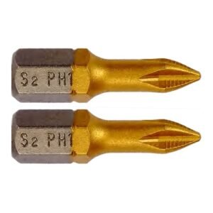 Yato 25Mm + Screw Driver Bit 1 Inch PH1 YT-77930 2 Pcs