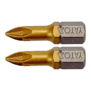 Yato 25Mm Pozi Screw Driver Bit 1 Inch PZ1 YT-77933 2 Pcs